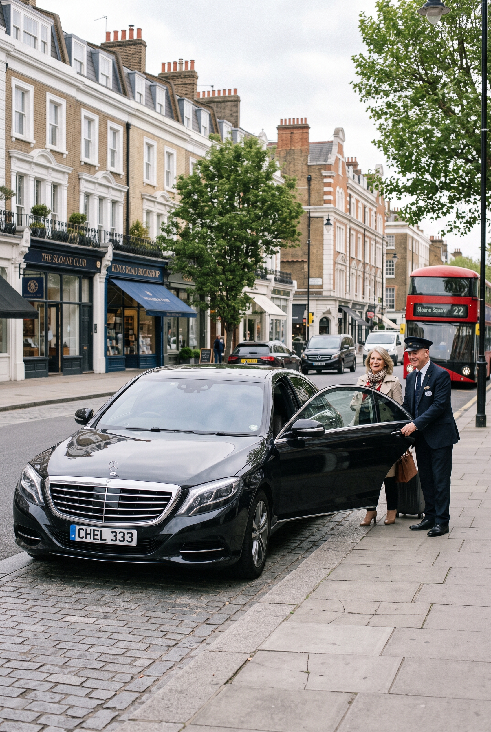 Executive minicab for private hire journeys in central Kensington
